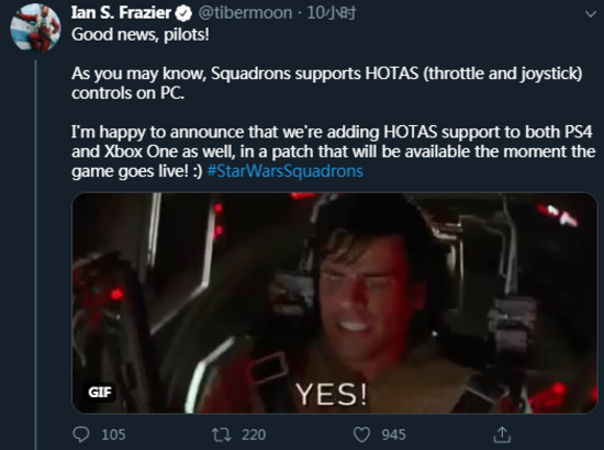 【单机】《星球大战：战机中队》已进场压盘 PS4/Xbox One版将添加操纵杆支持